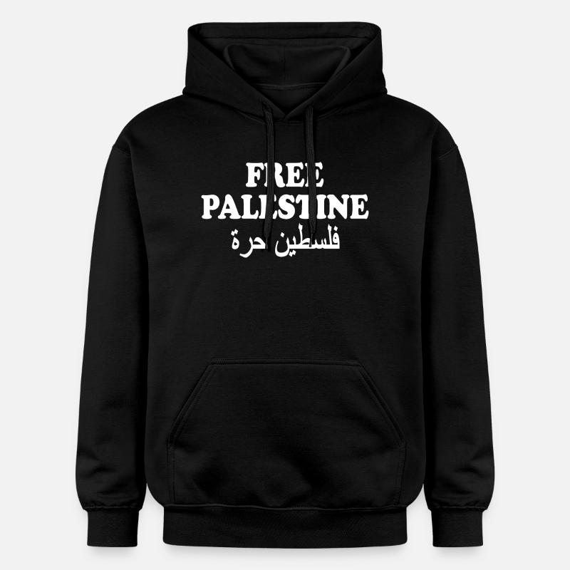 Free palestine - Sweat à capuche Softstyle® Gildan Unisexe - noir