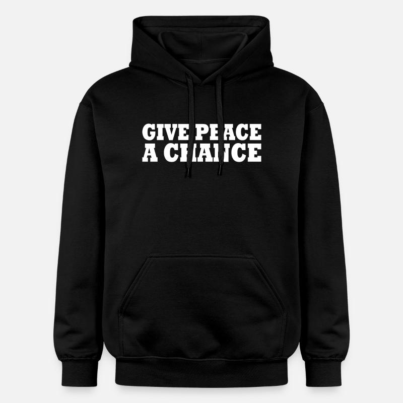 Give peace a chance - Sweat à capuche Softstyle® Gildan Unisexe - noir