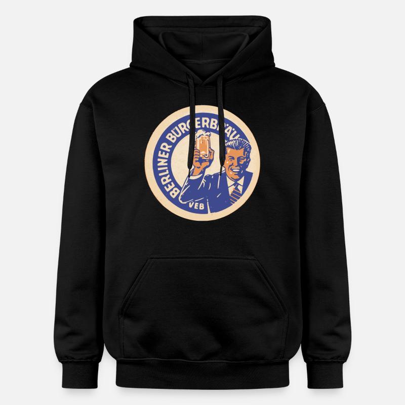 VEB Berliner Buergerbraeu - Sweat à capuche Softstyle® Gildan Unisexe - noir
