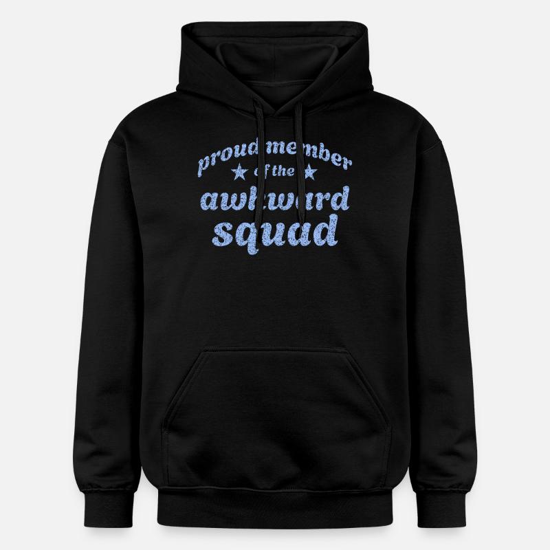 Fier membre de l’équipe maladroite - Sweat à capuche Softstyle® Gildan Unisexe - noir