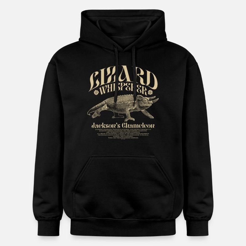 Jackson's Chamäleon Echsenflüsterer - Gildan Unisex Softstyle® Midweight Hoodie - Schwarz