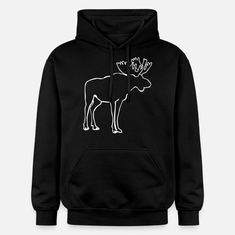 le Canada - élan - Sweat à capuche Softstyle® Gildan Unisexe - noir