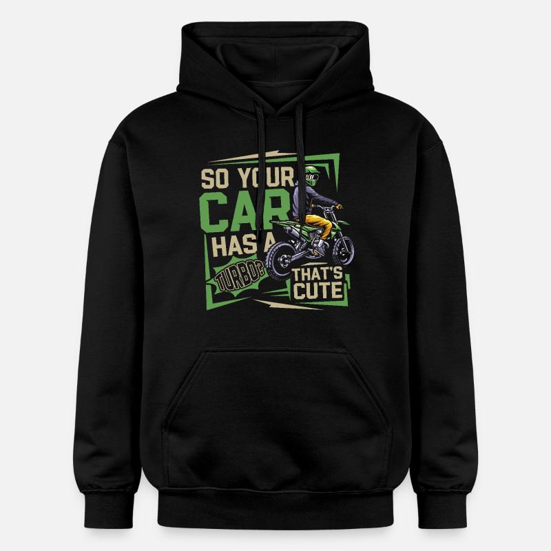 Moto de course - Sweat à capuche Softstyle® Gildan Unisexe - noir