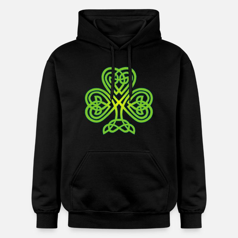 Trèfle d'Irlande - Sweat à capuche Softstyle® Gildan Unisexe - noir
