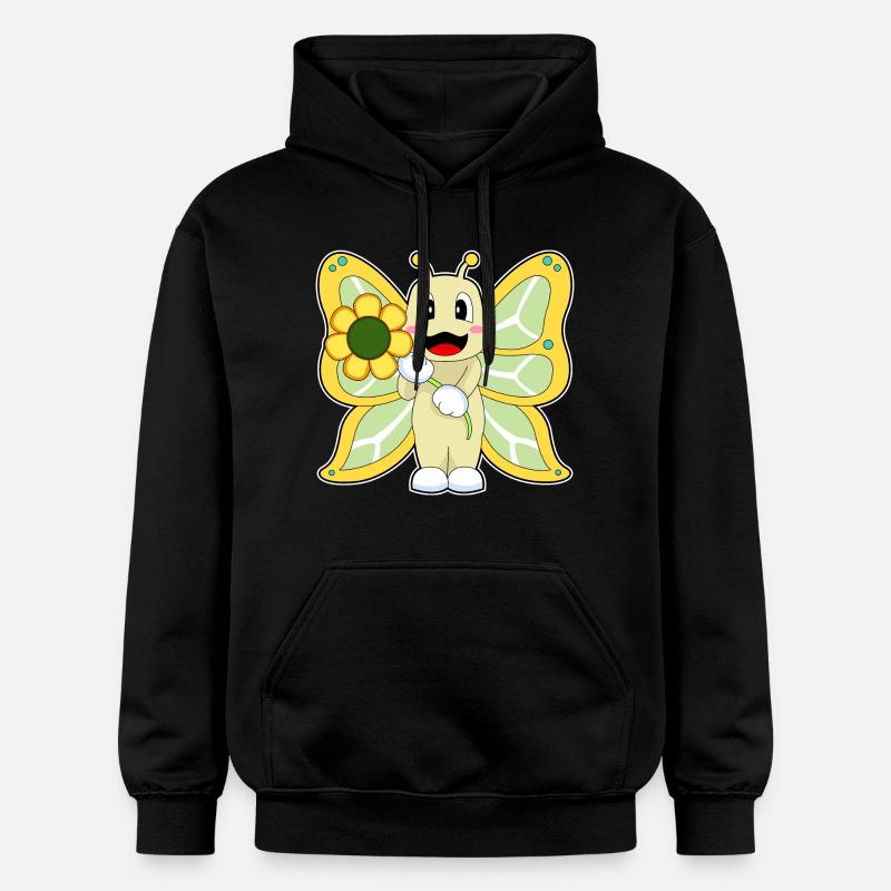 Fleur de papillon - Sweat à capuche Softstyle® Gildan Unisexe - noir