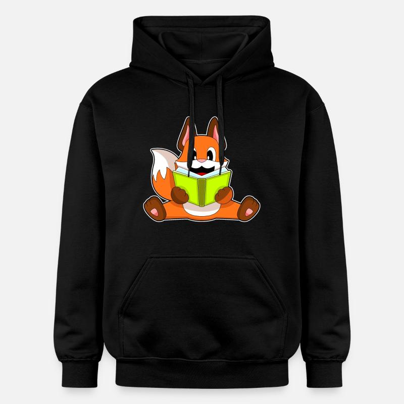 Livre de lecture Fox - Sweat à capuche Softstyle® Gildan Unisexe - noir