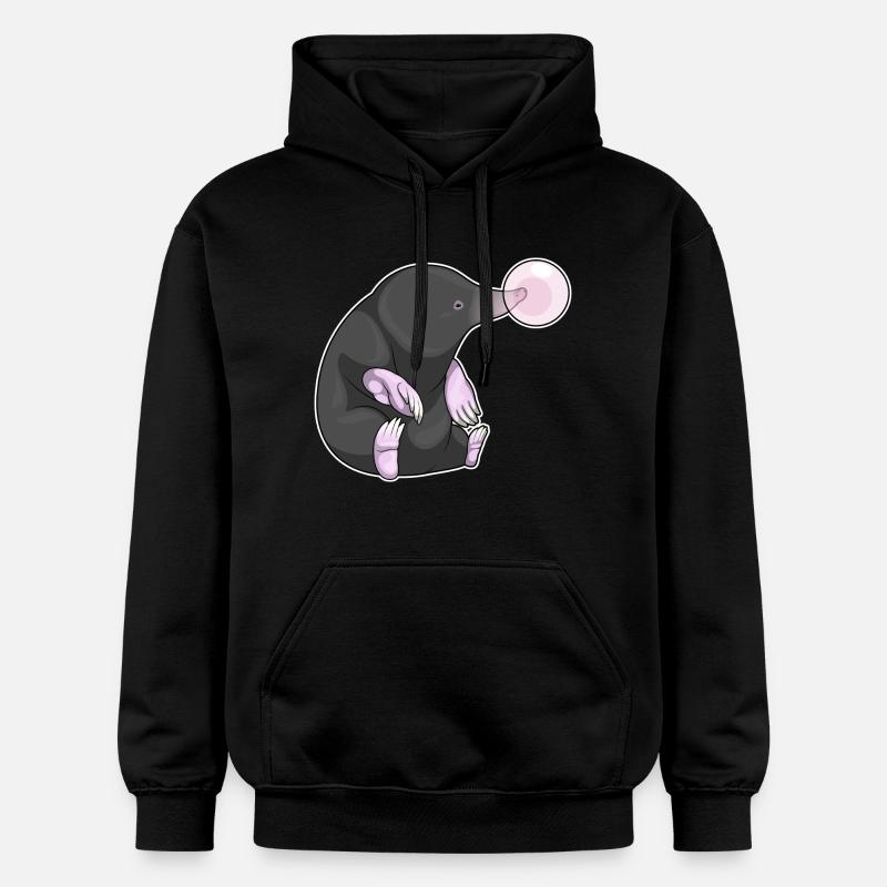 Mole chewing gum - Gildan Unisex Softstyle® Midweight Hoodie - black