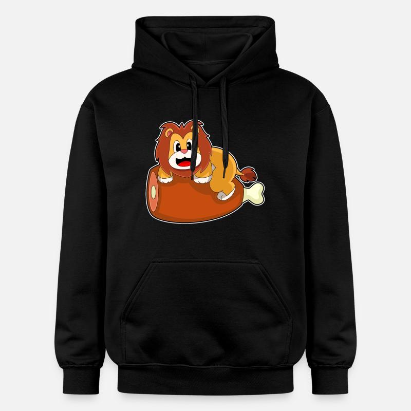 Löwe Fleisch - Gildan Unisex Softstyle® Midweight Hoodie - Schwarz