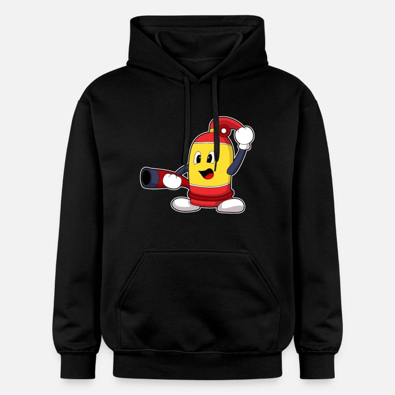 Extincteurs Pompiers Pompiers - Sweat à capuche Softstyle® Gildan Unisexe - noir