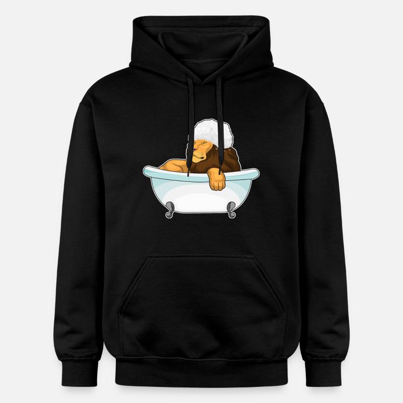 Baignoire Lion - Sweat à capuche Softstyle® Gildan Unisexe - noir