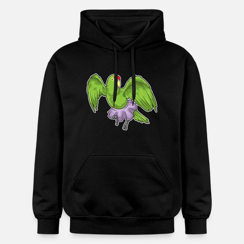 Parrot Ballerina Ballet Danse - Sweat à capuche Softstyle® Gildan Unisexe - noir