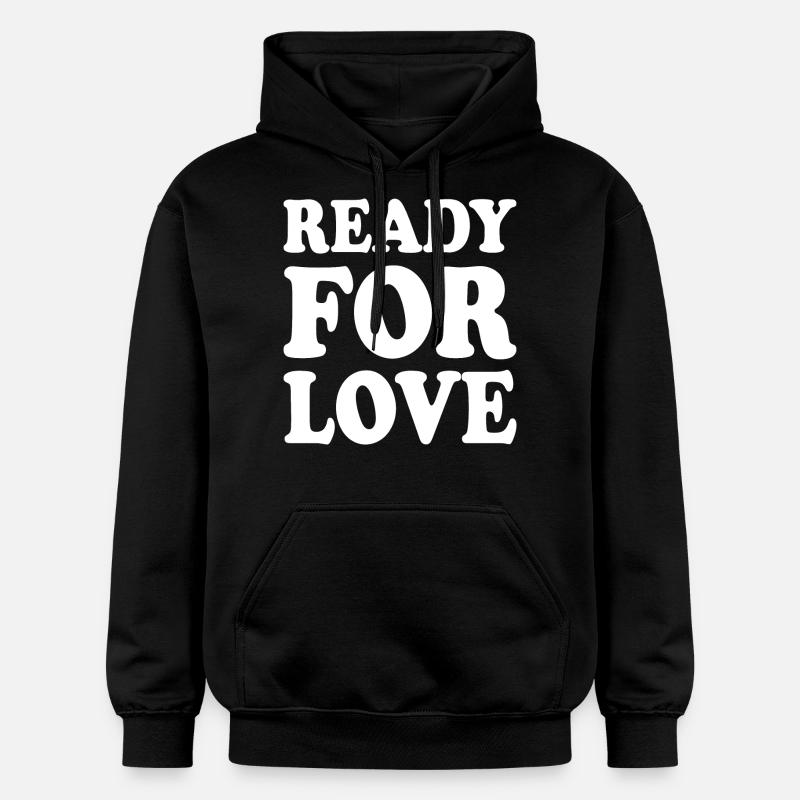 Ready for love - Sweat à capuche Softstyle® Gildan Unisexe - noir