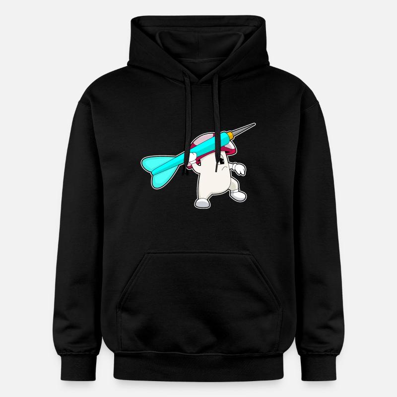 Fléchette aux champignons - Sweat à capuche Softstyle® Gildan Unisexe - noir