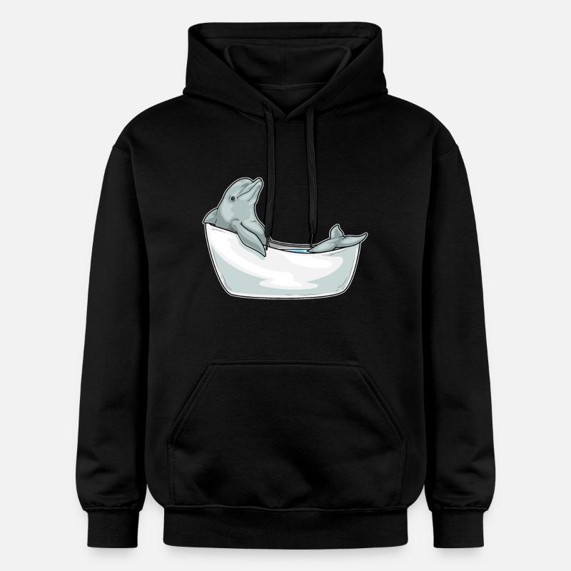 Baignoire Dolphin - Sweat à capuche Softstyle® Gildan Unisexe - noir