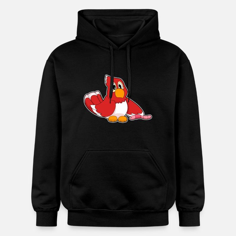 Ver perroquet - Sweat à capuche Softstyle® Gildan Unisexe - noir