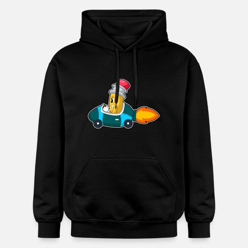 Voiture crayon - Sweat à capuche Softstyle® Gildan Unisexe - noir
