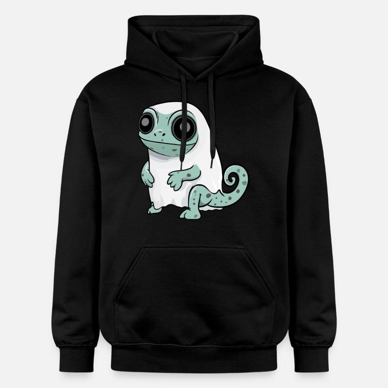 Chameleon Halloween Comic Geist - Gildan Unisex Softstyle® Midweight Hoodie - Schwarz