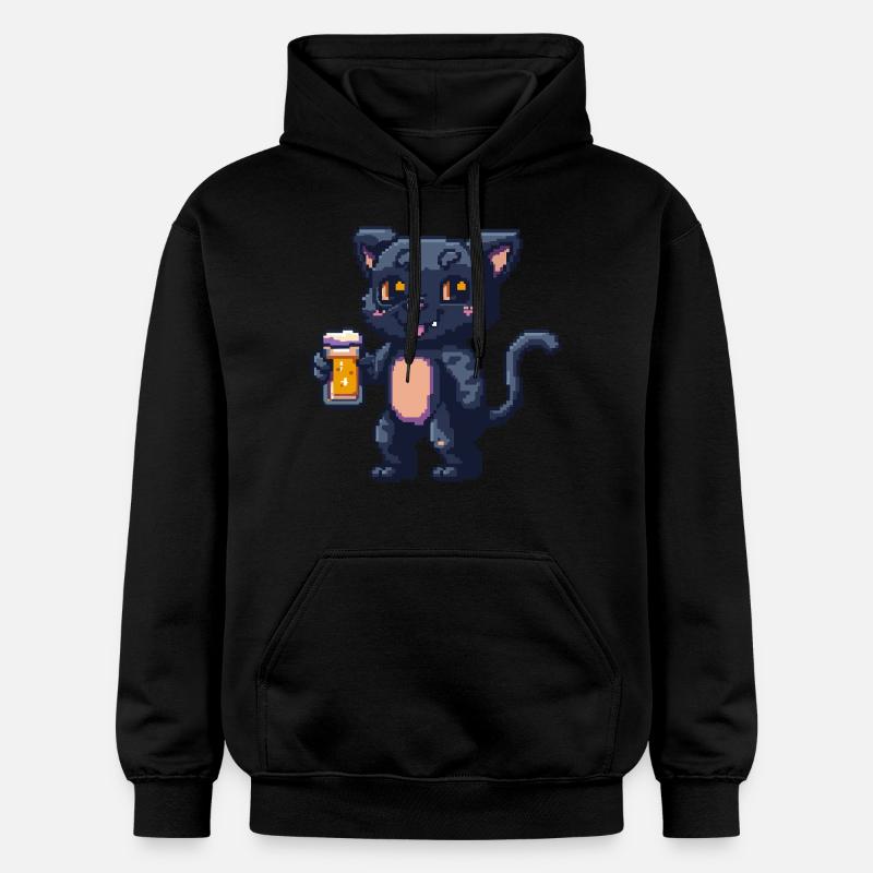 Bière Panther Pixel - Sweat à capuche Softstyle® Gildan Unisexe - noir