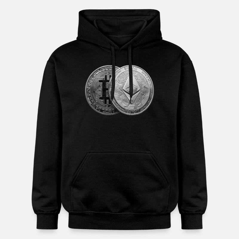 Symboles Cryptographiques Shirts - Sweat à capuche Softstyle® Gildan Unisexe - noir