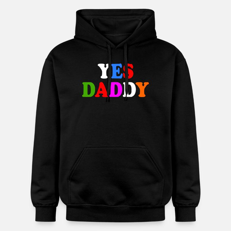 Yes daddy - Sweat à capuche Softstyle® Gildan Unisexe - noir