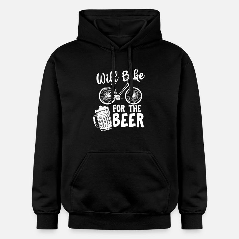 Vélo de bière - Sweat à capuche Softstyle® Gildan Unisexe - noir