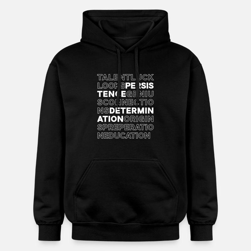 Persévérance et détermination - Sweat à capuche Softstyle® Gildan Unisexe - noir
