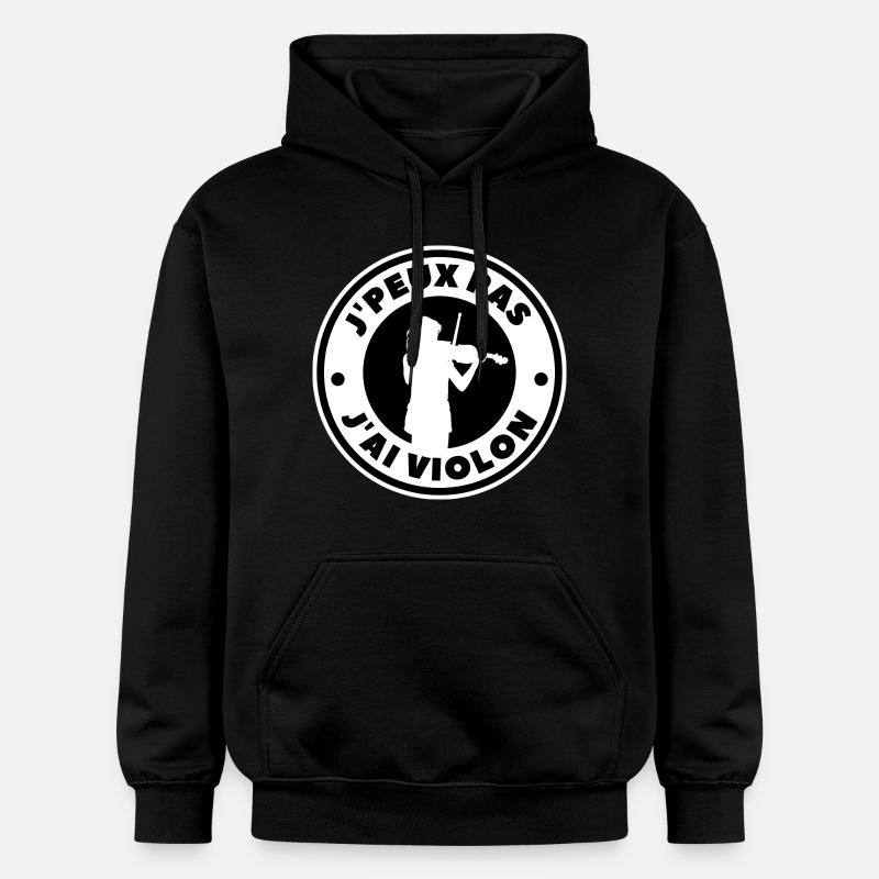je peux pas j'ai violon - Sweat à capuche Softstyle® Gildan Unisexe - noir