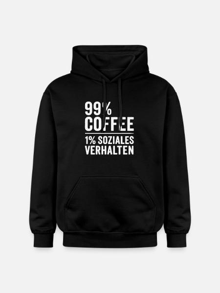 99% Coffee - Gildan Unisex Softstyle® Midweight Hoodie - black
