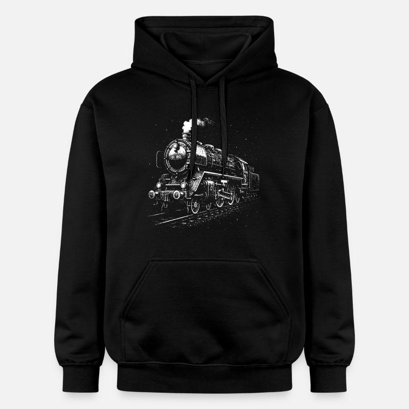 Géant d’acier la nuit - Sweat à capuche Softstyle® Gildan Unisexe - noir