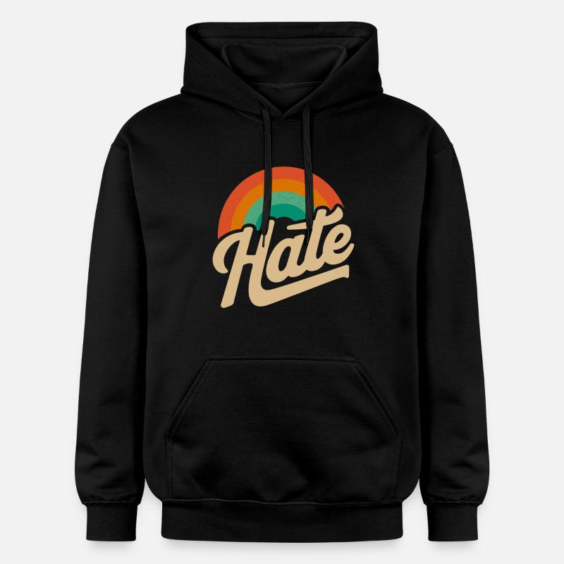 Hate aber auf eine nette weise - Gildan Unisex Softstyle® Midweight Hoodie - Schwarz