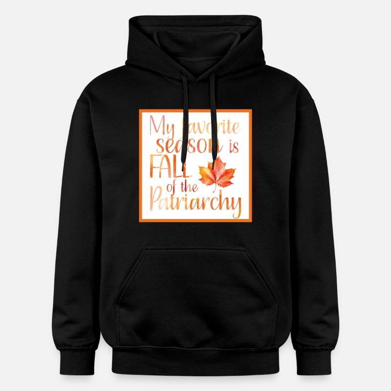 Saison préférée chute du patriarcat - affiche - Sweat à capuche Softstyle® Gildan Unisexe - noir