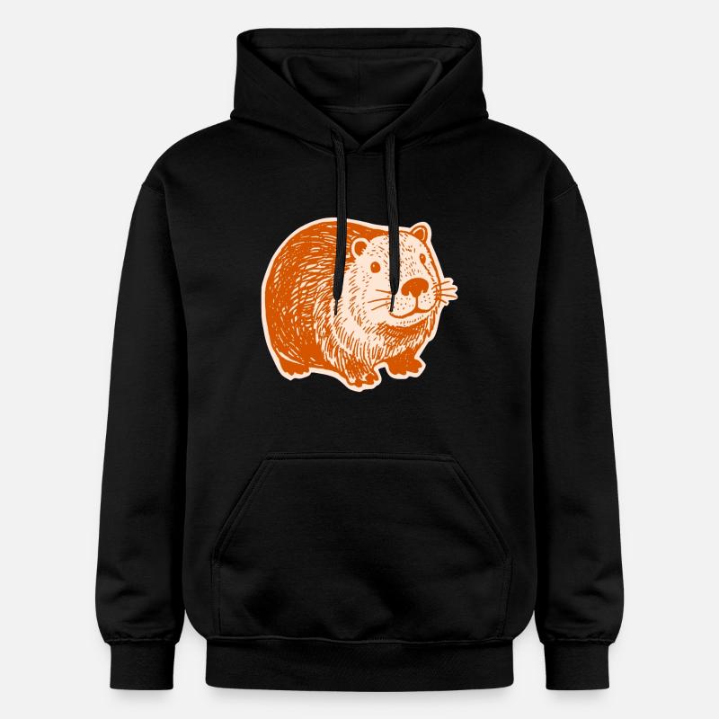 Capybara - Mignons capybaras - Sweat à capuche Softstyle® Gildan Unisexe - noir