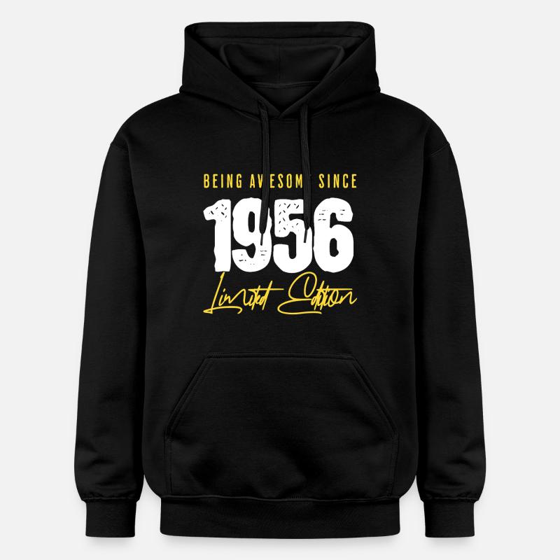 70 ans depuis 1956 - Sweat à capuche Softstyle® Gildan Unisexe - noir