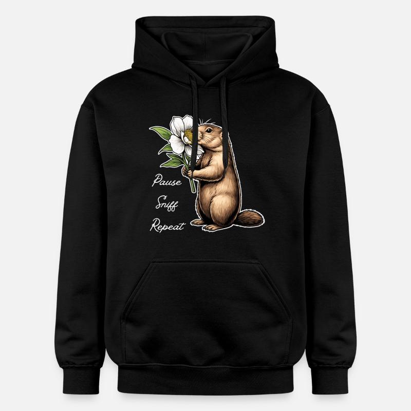 Marmot : Vas-y, renifle, continue - Sweat à capuche Softstyle® Gildan Unisexe - noir