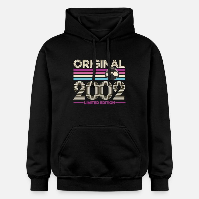 2002 Retro Édition Limitée - Sweat à capuche Softstyle® Gildan Unisexe - noir