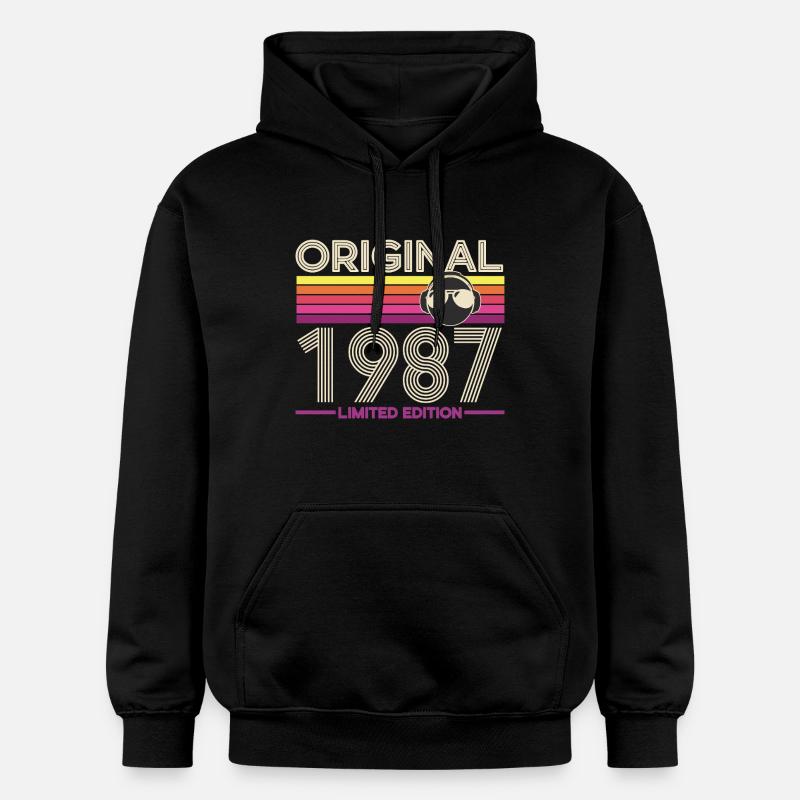 Original 1987 Édition Limitée - Sweat à capuche Softstyle® Gildan Unisexe - noir