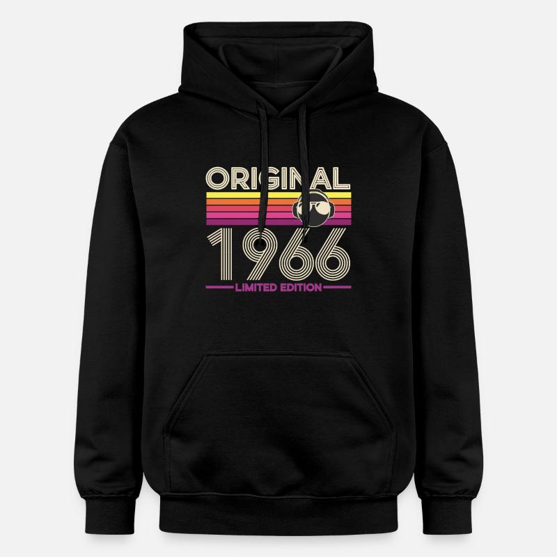 Original 1966 Édition Limitée Retro - Sweat à capuche Softstyle® Gildan Unisexe - noir