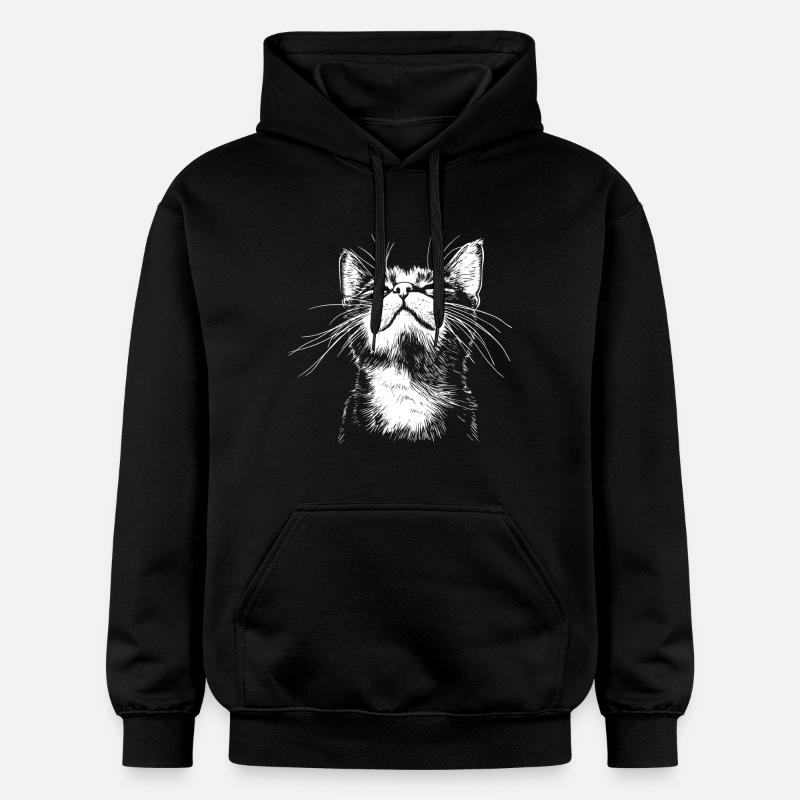 Drôle de Chat - Sweat à capuche Softstyle® Gildan Unisexe - noir
