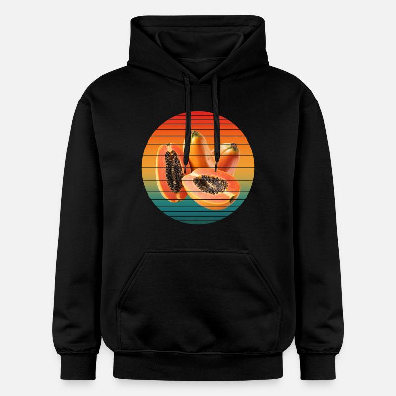 Fruit de papaye - Sweat à capuche Softstyle® Gildan Unisexe - noir