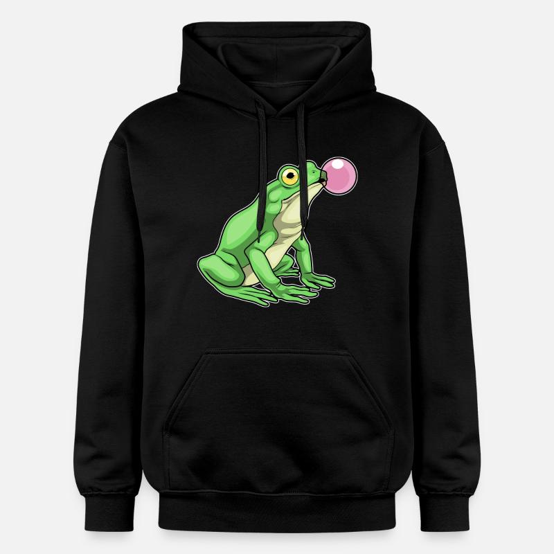 Gomme à mâcher Frog - Sweat à capuche Softstyle® Gildan Unisexe - noir
