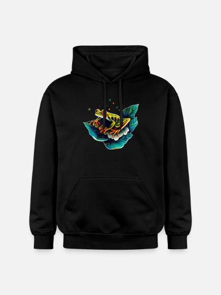 Frog - Gildan Unisex Softstyle® Midweight Hoodie - black
