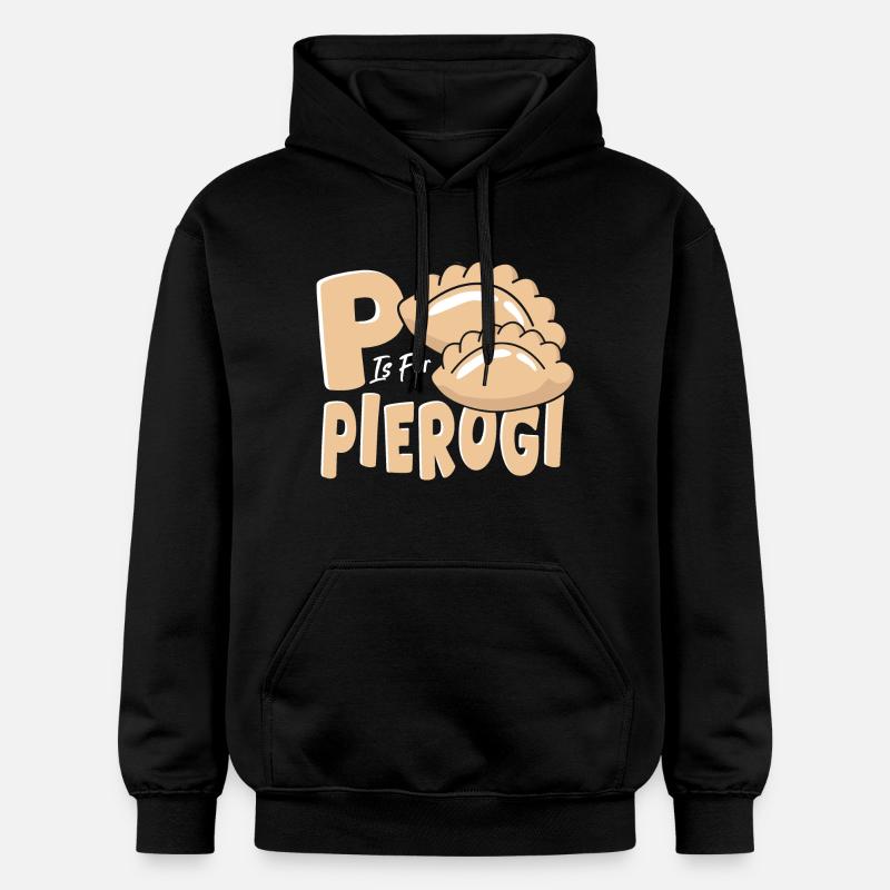P comme Pierogi - Sweat à capuche Softstyle® Gildan Unisexe - noir