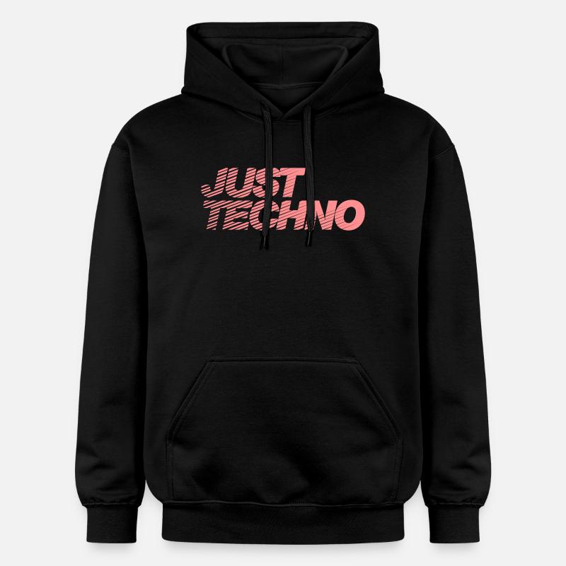 Just Techno - Sweat à capuche Softstyle® Gildan Unisexe - noir