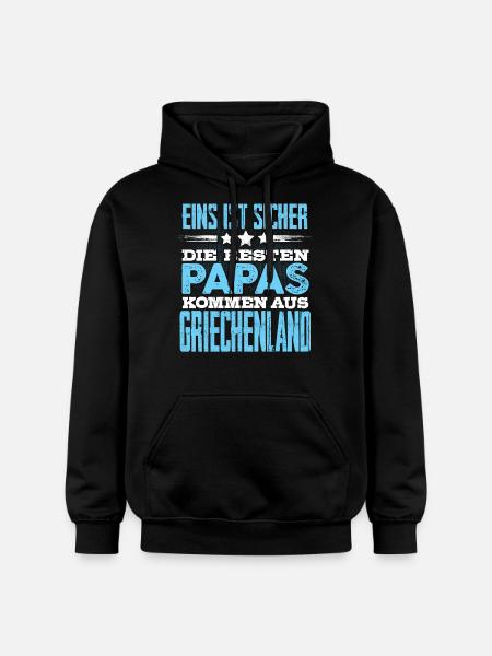 GRIECHENLAND - papa - Gildan Unisex Softstyle® Midweight Hoodie - Schwarz