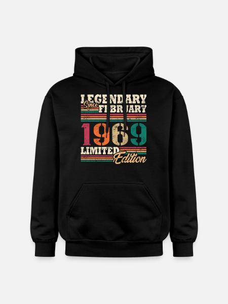 Legendary February 1969 limited edition - Gildan Unisex Softstyle® Midweight Hoodie - black