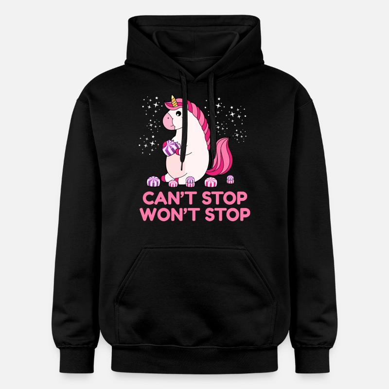 Impossible d'arrêter ne s'arrêtera pas - Sweat à capuche Softstyle® Gildan Unisexe - noir