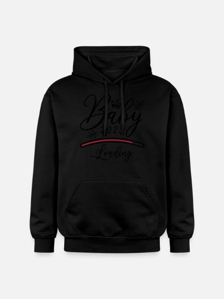 Baby 2025 Loading Saying - Gildan Unisex Softstyle® Midweight Hoodie - black