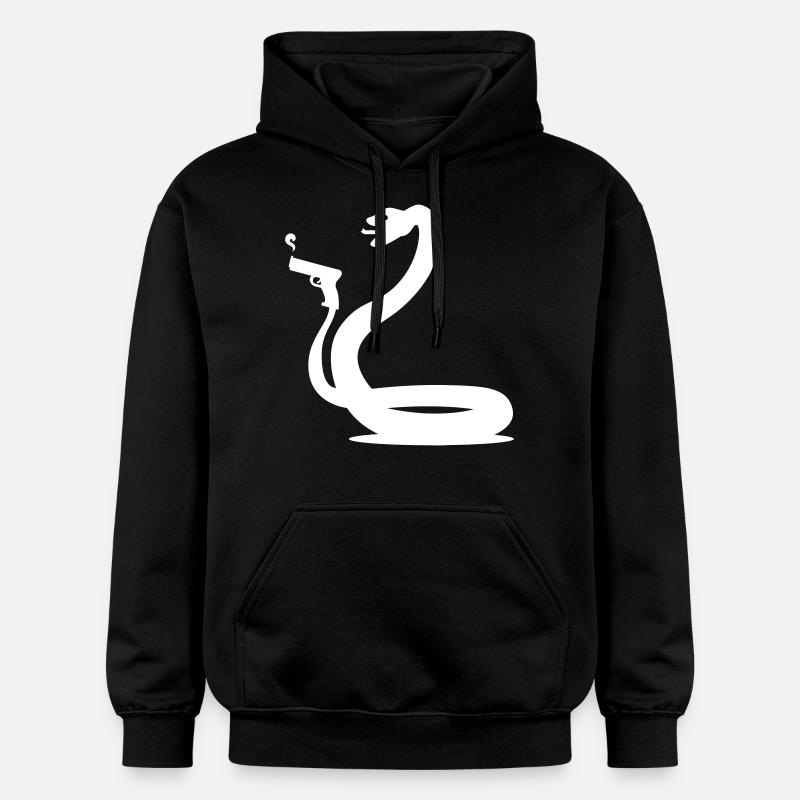 drôle de serpent - Sweat à capuche Softstyle® Gildan Unisexe - noir