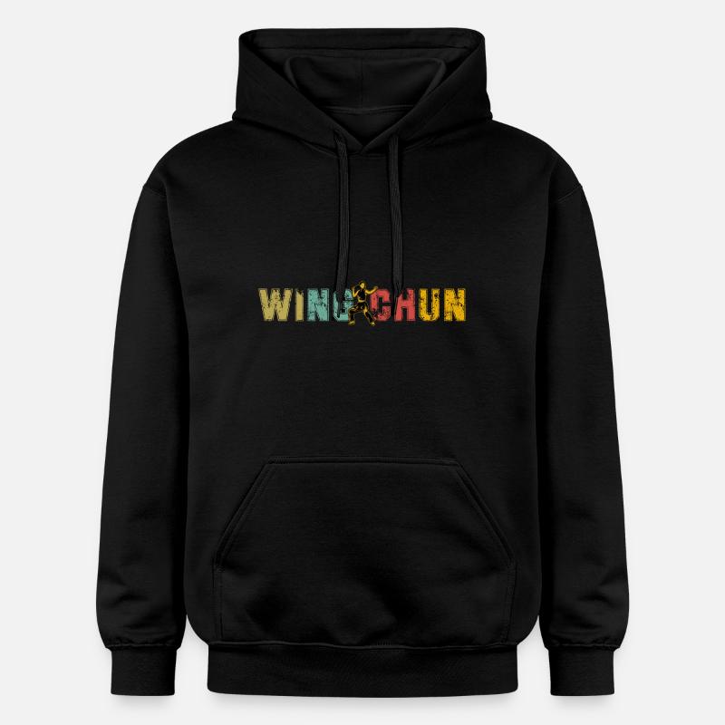 Wing Chun - Sweat à capuche Softstyle® Gildan Unisexe - noir