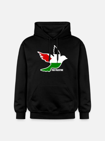 Free palestine - Gildan Unisex Softstyle® Midweight Hoodie - black